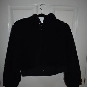 Gilly Hicks crop reversible sherpa